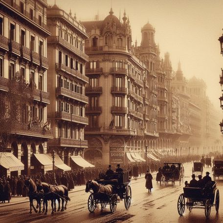 Barcelona the Ramblas 1910