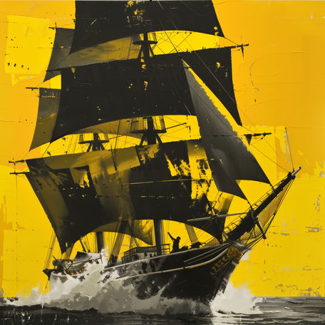 Sailing Ship Navigates