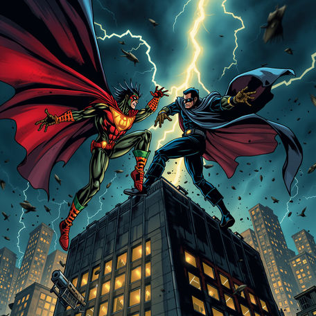 Heroes Clash Inspired by Mike Deodato Style