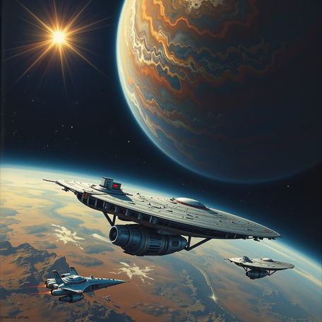 From a Nearby Star, Inspired by Vincent Di Fate Style