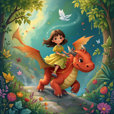 Fantastical Creatures, Inspired by Diane Dillon Style