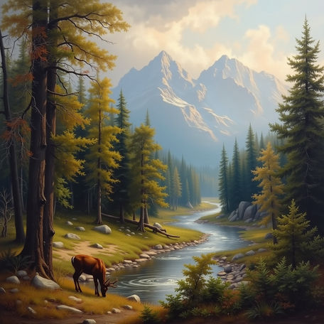 Winding River Inspired by Asher Brown Durand Style