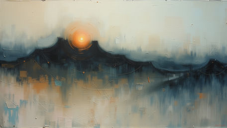 The Goal Point by Mikalojus Ciurlionis Style