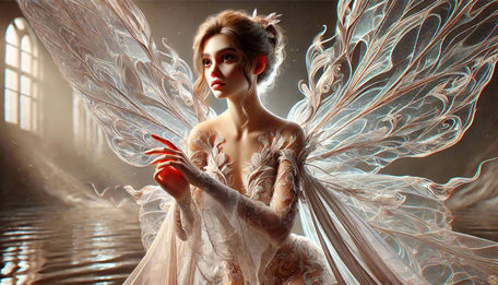 Butterfly Bathes in Serenity