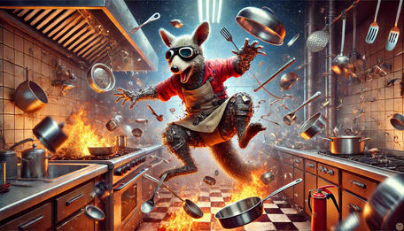 The Magnetic Marsupial's Culinary Catastrophe
