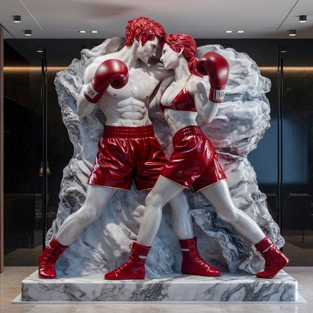 Entwined Titans - A Limited Edition NFT Reimagines Love as a Clash of Passion and Precision #3