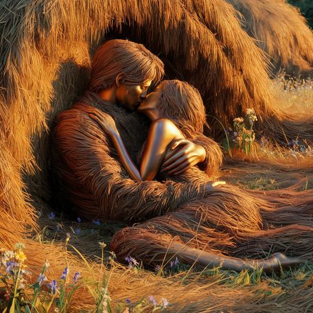Woven in Hay - Enduring Love Through Hay Sculpture #3