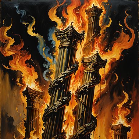 Column in Flames