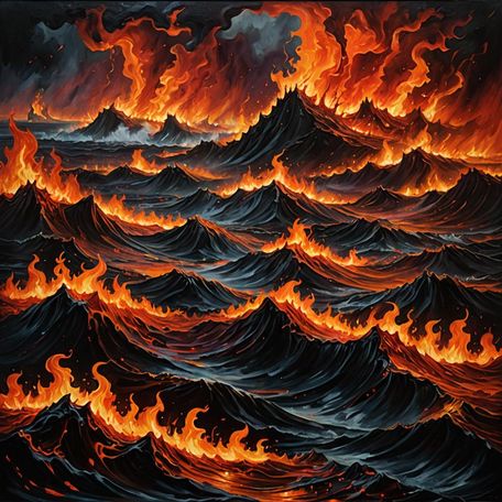 Sea of blood and flames