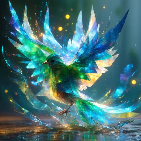 Wax paper bird
