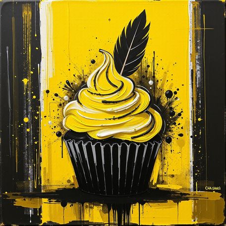 Feathery Cupcake