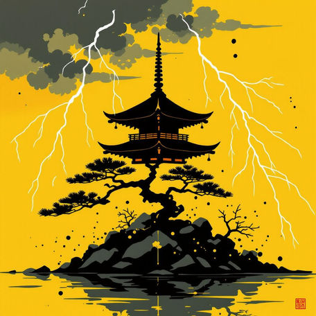Bonsai Thunderstorm Temple