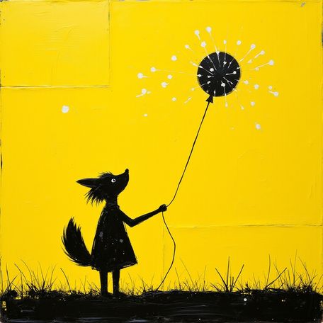 Dandelion Balloon Fox