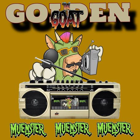 "Golden Era" Gilded Boombox w/ Classic Cassette player