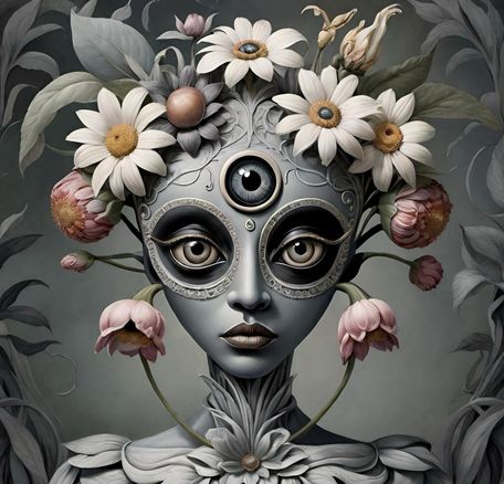 Flowerette Cabinet.110.