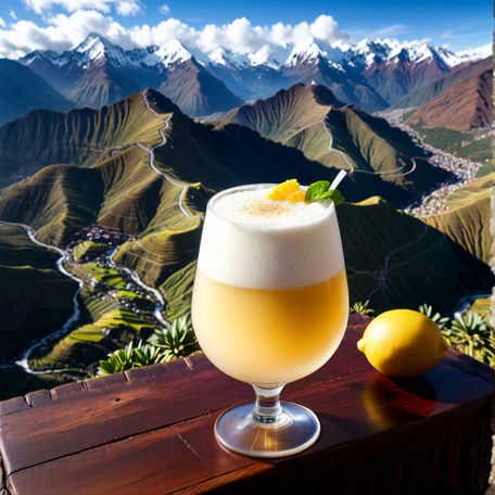 High-Altitude Pisco Sour