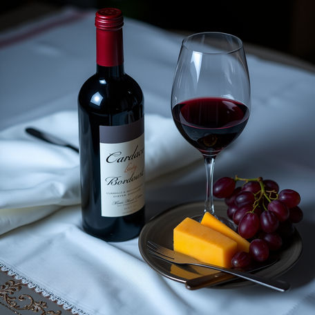 Red bottle of Bordeaux