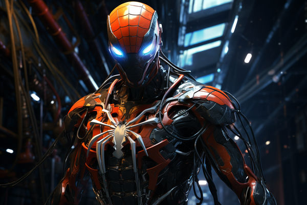 Cyberpunk Mecha-Spiderman #4